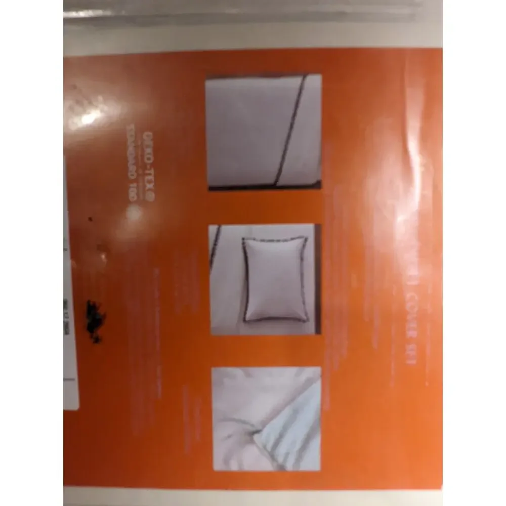 Opalhouse Yarn Dyed Tassel Trim Duvet Cover Sham Set Twin/Twin XL Black Cream